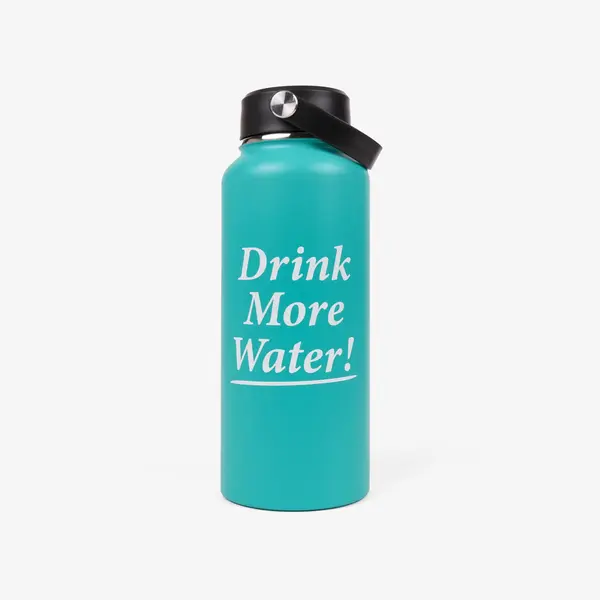 Sporty & Rich Boca Sporty & Rich Drink More Water Bottle Amalfi Green 1 l