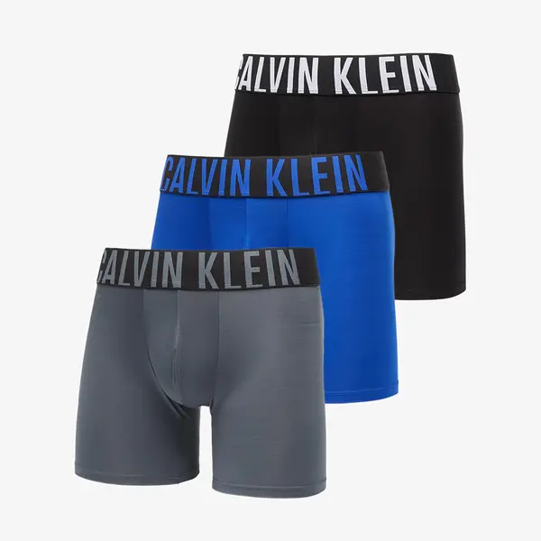 Calvin Klein Boksačice Calvin Klein Boxer Brief 3-Pack Intense Power Microfiber StretchBlue L