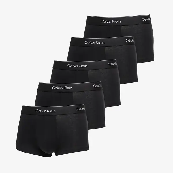 Calvin Klein Boksačice Calvin Klein Icon Cotton Stretch Low Rise Trunk 5-Pack Black XL