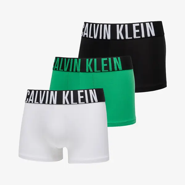 Calvin Klein Boksačice Calvin Klein Intense Power Cotton Stretch Trunk 3-Pack White/ Black/ Blossom Green L