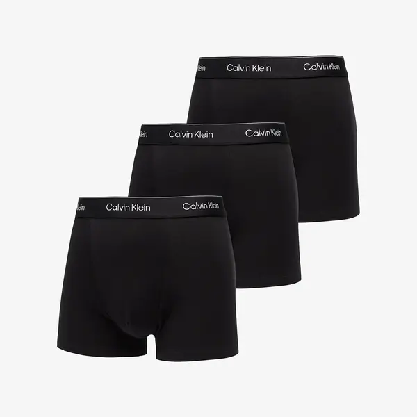 Calvin Klein Boksačice Calvin Klein Relaxed Fit Cotton Stretch Trunk 3-Pack Black M