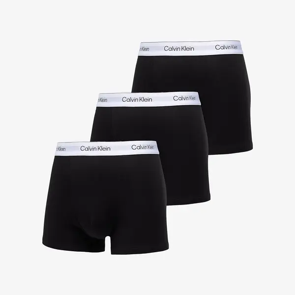 Calvin Klein Boksačice Calvin Klein Relaxed Fit Cotton Stretch Trunk 3-Pack Black XL