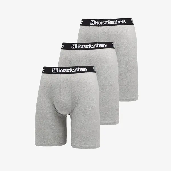 Horsefeathers Boksačice Horsefeathers Dynasty Long 3-Pack Boxer Shorts Heather Gray M