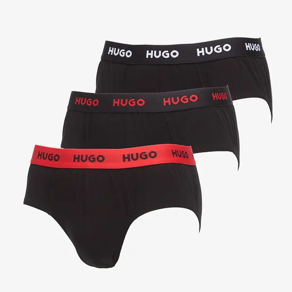 Hugo Boss Boksačice Hugo Boss Hip Brief 3-Pack Black S