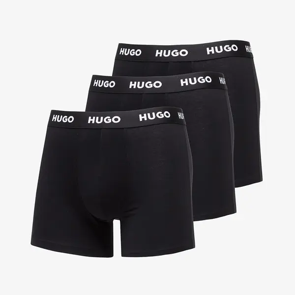 Hugo Boss Boksačice Hugo Boss Logo-Waistband Boxer Briefs 3-Pack Black S