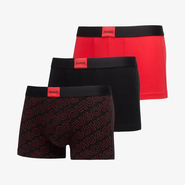 Hugo Boss Boksačice Hugo Boss Trunk Trp Galaxy Des Black/ Red XL