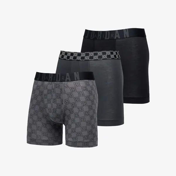 Jordan Boksačice Jordan Flight Modal 23 Monogram Boxer Brief 3-Pack Black M