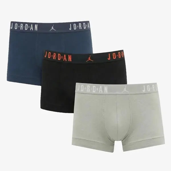 Jordan Boksačice Jordan JHM Mens Flight Cotton 3-Pack Tru Squadron Blue XXL
