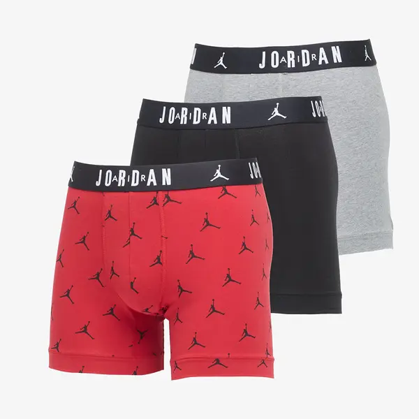 Jordan Boksačice Jordan JHM Mens Flight Cotton Essential 3-Pack Gym Red XXL