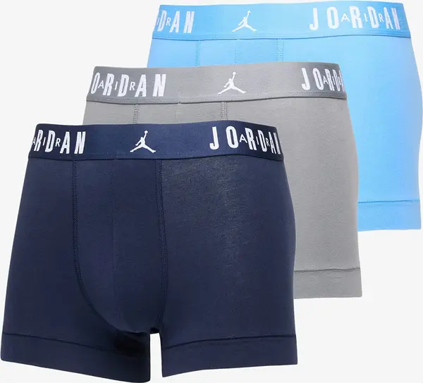 Jordan Boksačice Jordan Mens Flight Cotton Trunk 3-Pack University Blue S