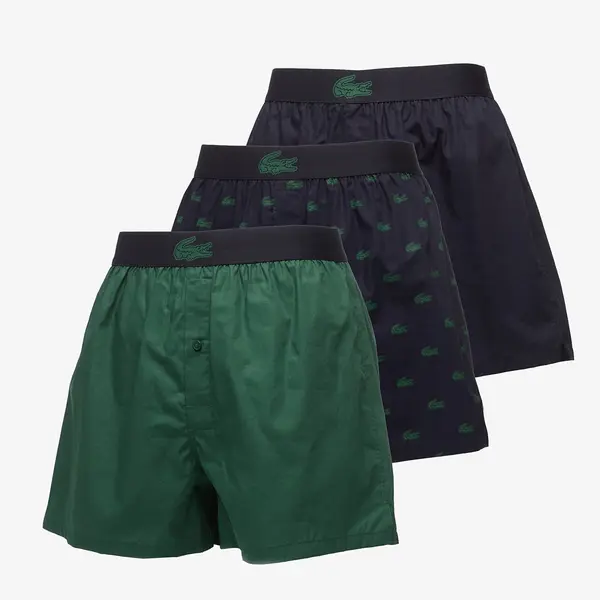 LACOSTE Boksačice LACOSTE Boxer Underwear Abysm/ Green-Abysm M