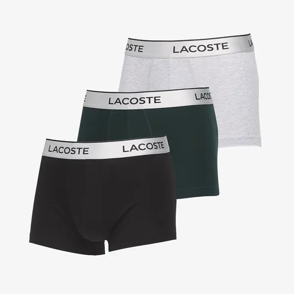 LACOSTE Boksačice LACOSTE Trunks Underwear Silver Chine/ Sinople-Black M