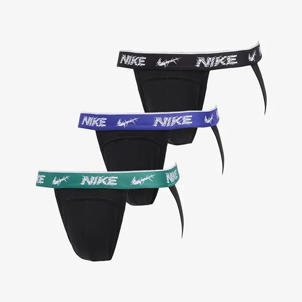 Nike Boksačice Nike DRI-FIT Everyday Cotton Stretch Jock Strap 3-Pack Black XL