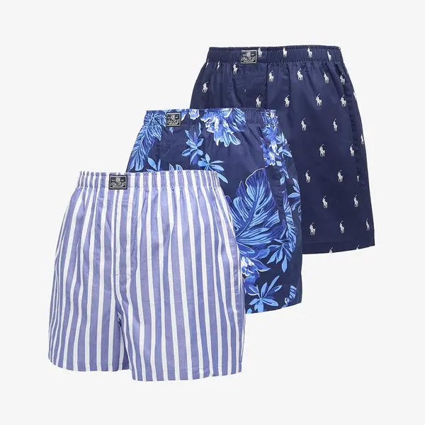 Ralph Lauren Boksačice Ralph Lauren Open Boxer-3 Pack Boxer Blue S