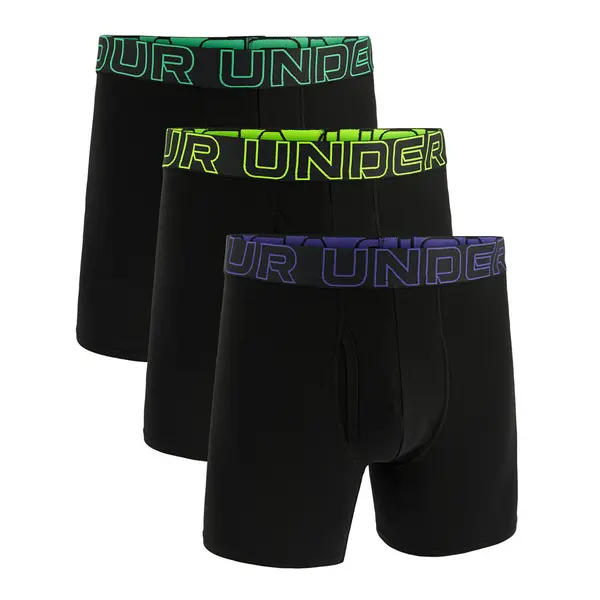 Under Armour Boksačice Under Armour M Perf Cotton 6in 3-Pack Black S