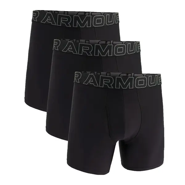Under Armour Boksačice Under Armour M Perf Tech 6in 3-Pack Black XXXXXL
