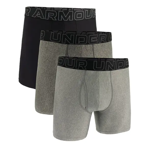 Under Armour Boksačice Under Armour M Perf Tech 6in 3-Pack Grey XXXXXL