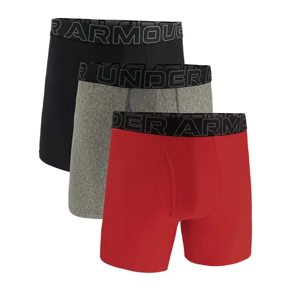 Under Armour Boksačice Under Armour M Perf Tech 6in 3-Pack Red XS