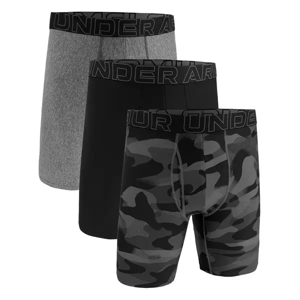 Under Armour Boksačice Under Armour M Perf Tech Nov 9in 3-Pack Black S