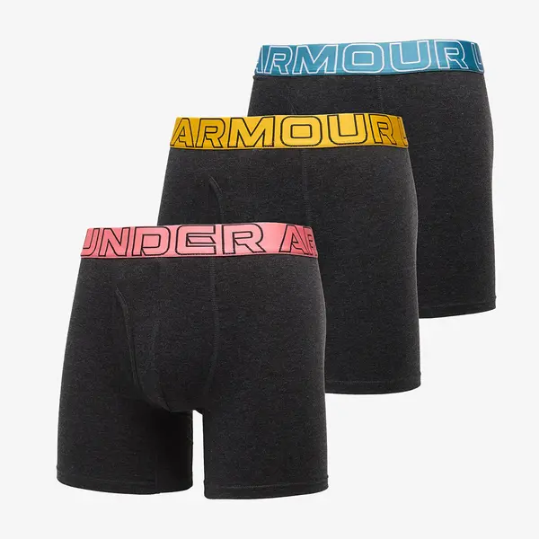 Under Armour Boksačice Under Armour Performance Cotton Solid 6in 3-Pack Black XL
