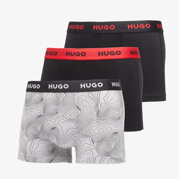 Hugo Boss Bokserice Hugo Boss Trunk Triplet Design Black XXL