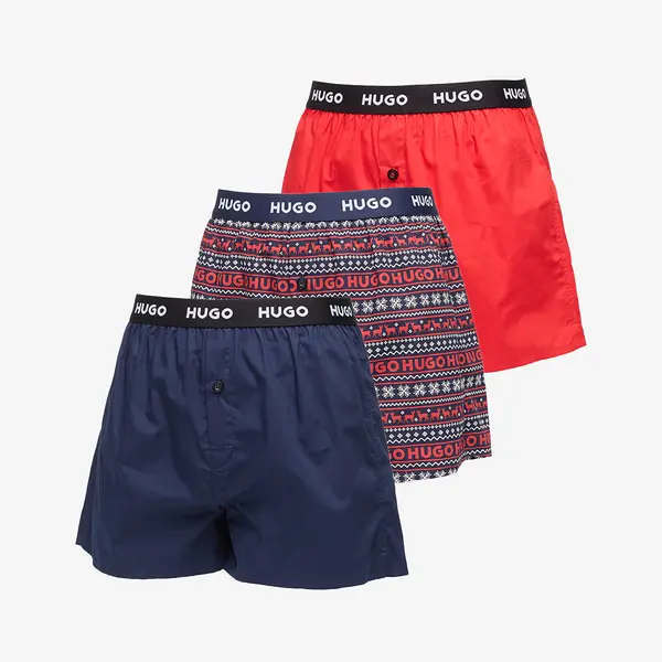 Hugo Boss Bokserice Hugo Boss Woven Boxer 3-Pack Multicolor S