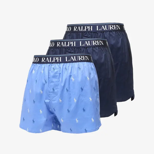 Ralph Lauren Bokserice Ralph Lauren Stretch Cotton Three Slim Fit Boxers 3-Pack Blue S