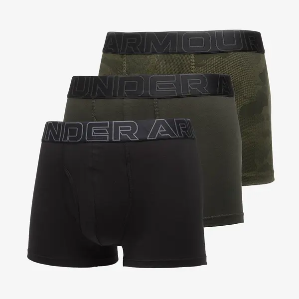 Under Armour Bokserice Under Armour Performance Cotton Print 3in 3-Pack Black XXXL