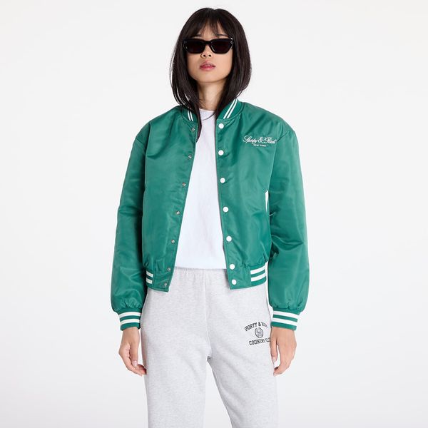 Sporty & Rich Bomber Sporty & Rich Wellness Boucle Varsity Jacket UNISEX Alpine/ White L