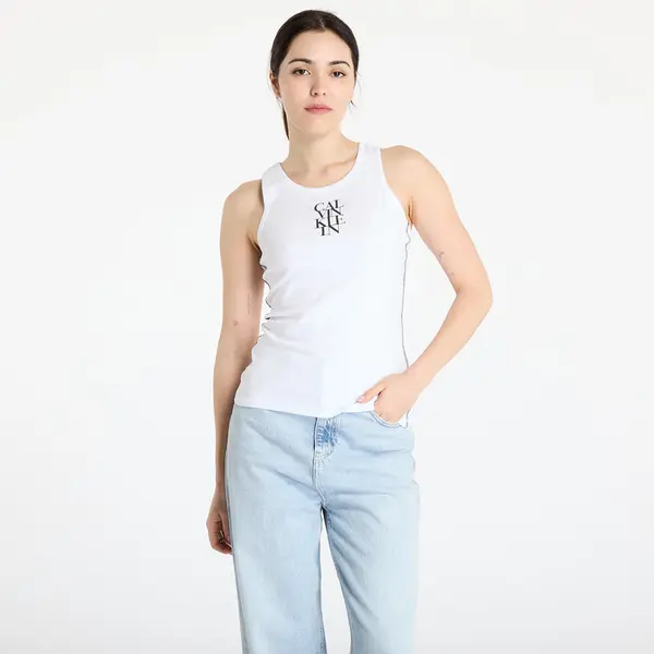 Calvin Klein Calvin Klein Jeans Sl Cotton Rib Solid Tank Top White XL