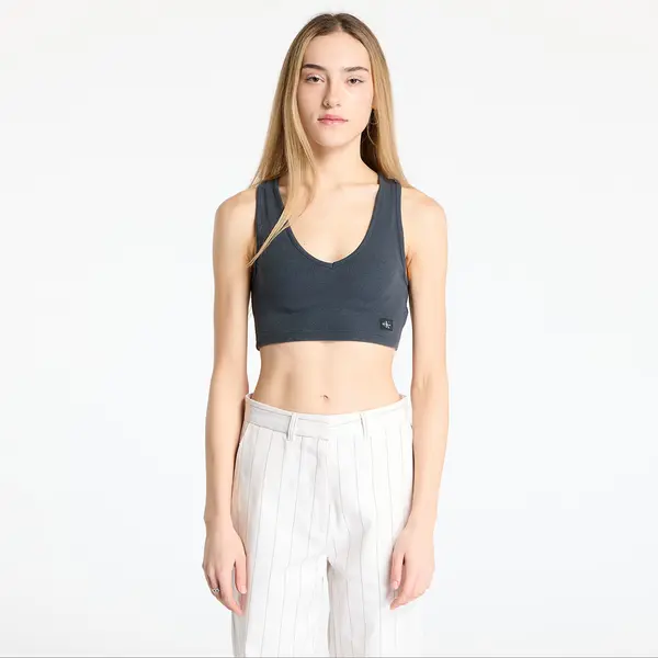 Calvin Klein Calvin Klein Jeans Washed Woven Label Top Gray M