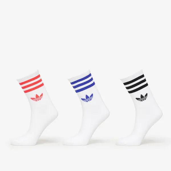 adidas Originals Čarape adidas 3-Stripes Crew Socks 3-Pack White/ Black/ Clear Pink L