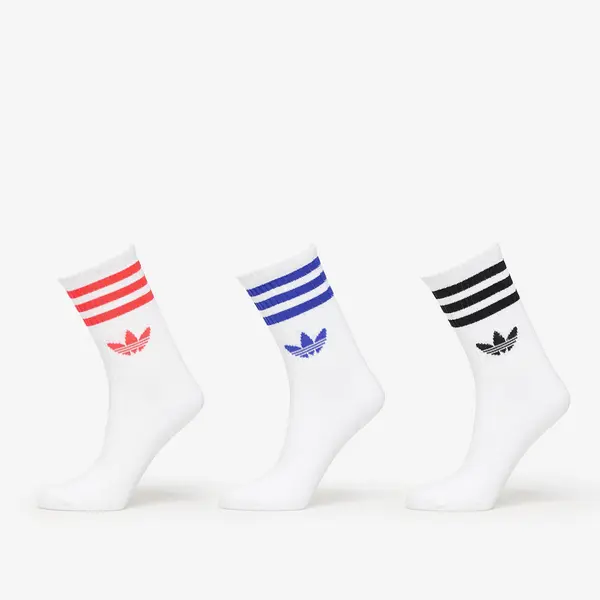 adidas Originals Čarape adidas 3-Stripes Crew Socks 3-Pack White/ Black/ Clear Pink S
