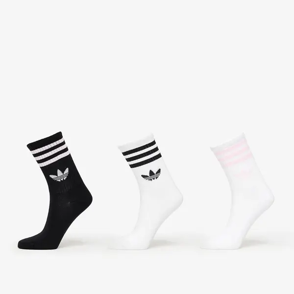 adidas Originals Čarape adidas 3-Stripes Crew Socks 3-Pack White/ Night Indigo/ White M
