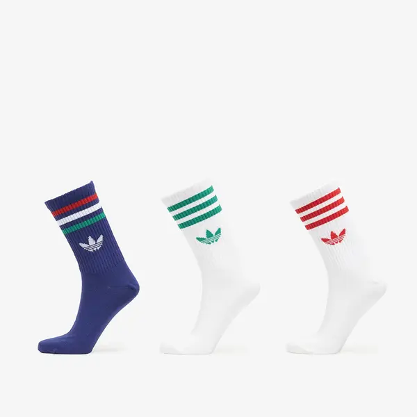 adidas Originals Čarape adidas 3-Stripes Crew Socks 3 Pairs Victory Blue/ White/ White M
