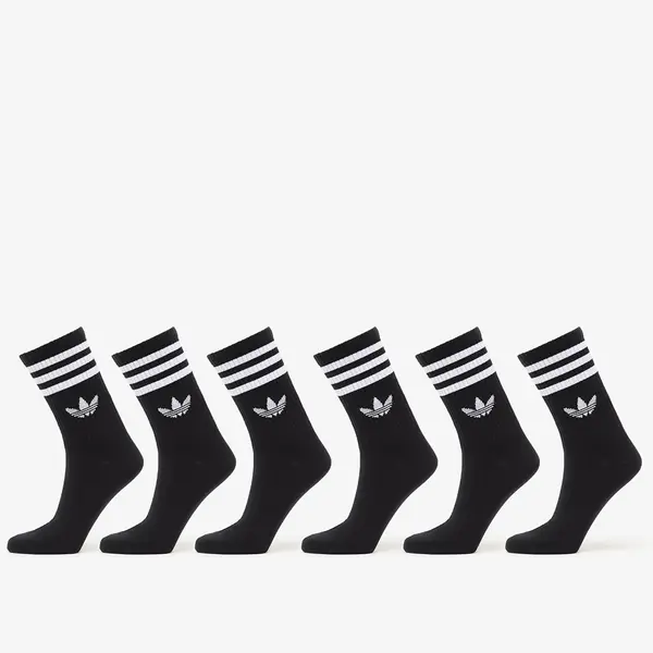 adidas Originals Čarape adidas 3-Stripes Crew Socks 6 Pairs Black M