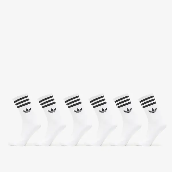 adidas Originals Čarape adidas 3-Stripes Crew Socks 6 Pairs White S