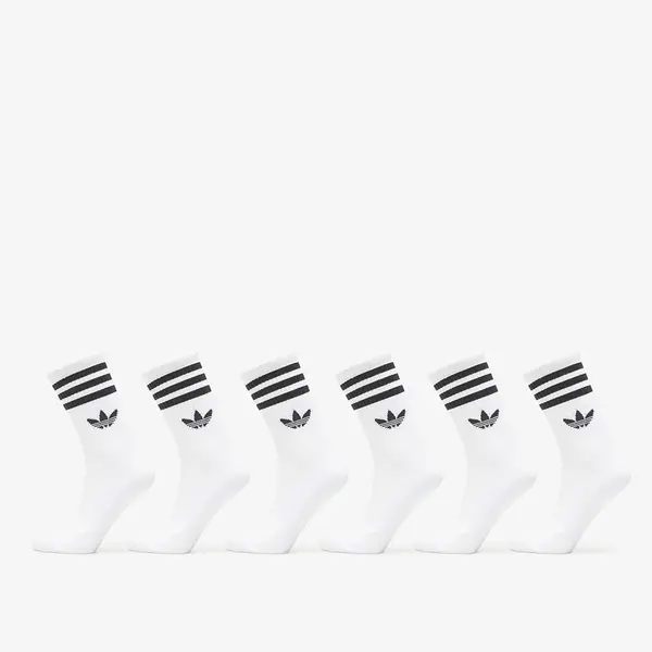 adidas Originals Čarape adidas 3-Stripes Crew Socks 6 Pairs White S