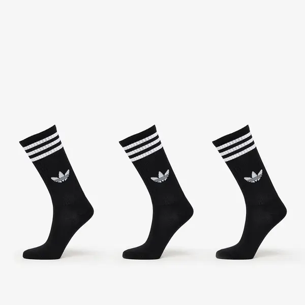 adidas Originals Čarape adidas 3-Stripes High Crew Socks 3-Pack Black/ Lucid Red/ Lucid Blue M