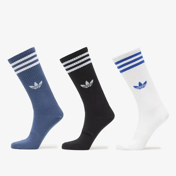 adidas Originals Čarape adidas 3-Stripes High Crew Socks 3 Pairs White/ Night Marine/ Black S