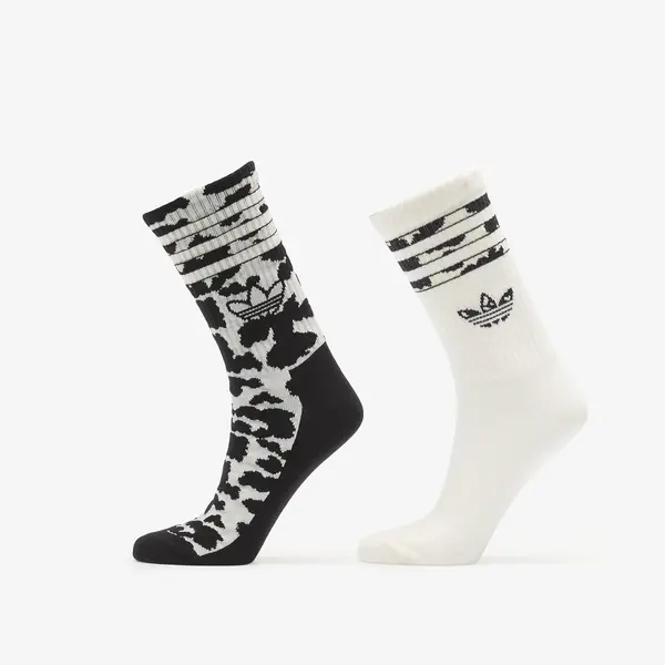 adidas Originals Čarape adidas Animal Graphic Crew Sock 2-Pack Off White/ Black L