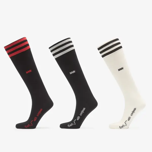 adidas Originals Čarape adidas By Avavav Kneesocks 3-Pack Cream White/ Black/ Black M