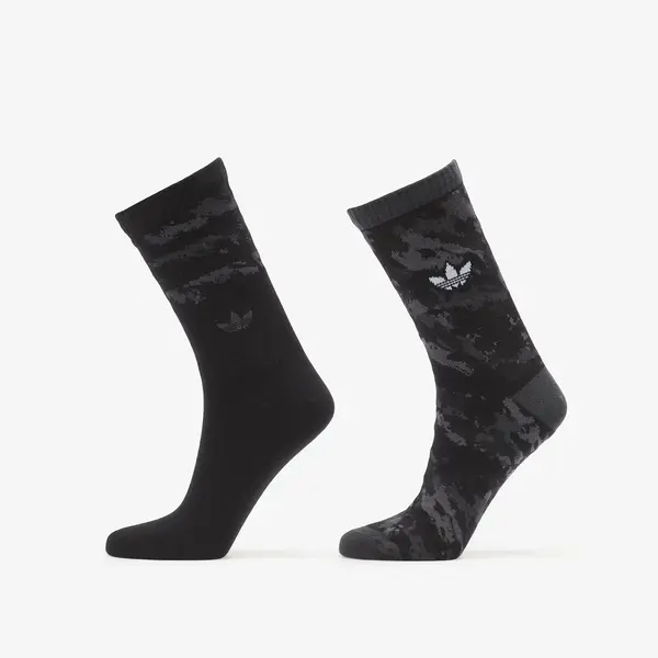 adidas Originals Čarape adidas Camo Crew Sock 2-Pack Carbon/ Black 46-48