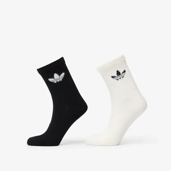 adidas Originals Čarape adidas Fluffy Crew Sock 2-Pack Off White/ Black M