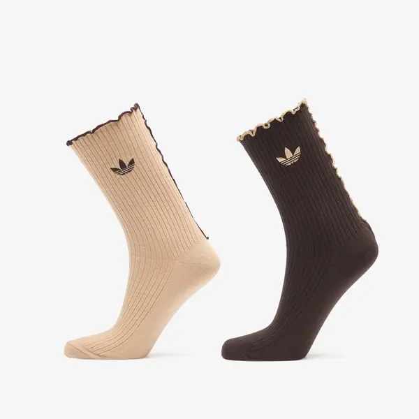 adidas Originals Čarape adidas Ruffle Crew Socks 2 Pairs Magic Beige/ Aurora Coffee S