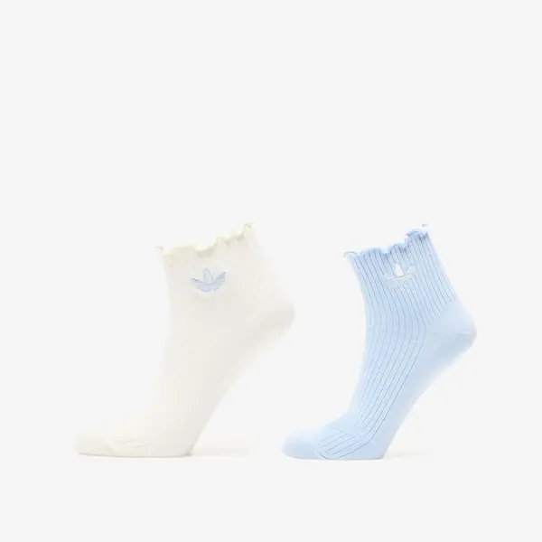adidas Originals Čarape adidas Ruffle Quarter Socks Crystal Sky/ Off White S