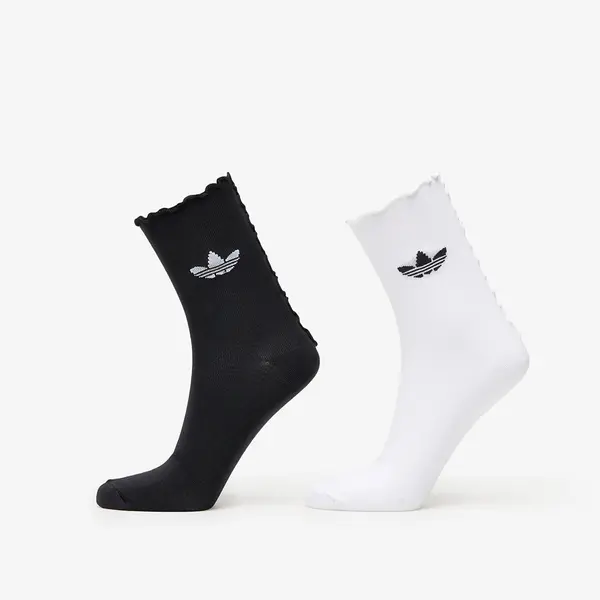 adidas Originals Čarape adidas Ruffle Socks 2-Pack White/ Black L