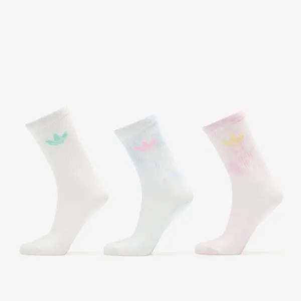 adidas Originals Čarape adidas Tie Dye Crew Socks 3-Pack Off White/ Wonder Beige/ Dark Brown M