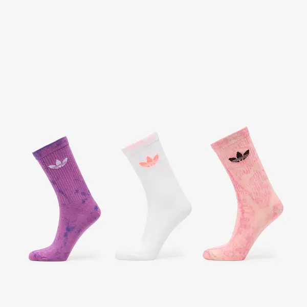 adidas Originals Čarape adidas Tie Dye Crew Socks 3 Pairs Blush Pink/ Purple Rush/ White L