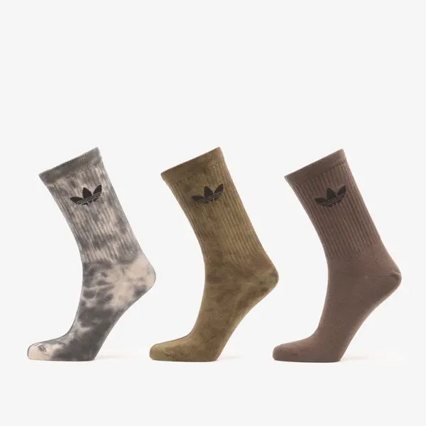 adidas Originals Čarape adidas Tie Dye Crew Socks 3 Pairs Carbon/ Focus Olive/ Shadow Olive S